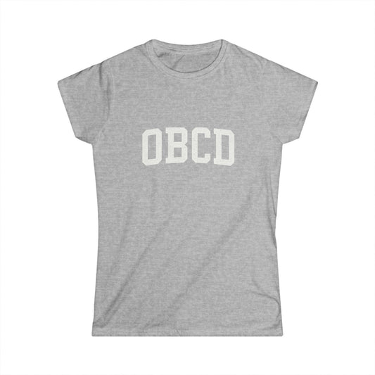 Stylish Women's Softstyle Tee with Minimalist OBBC Design
