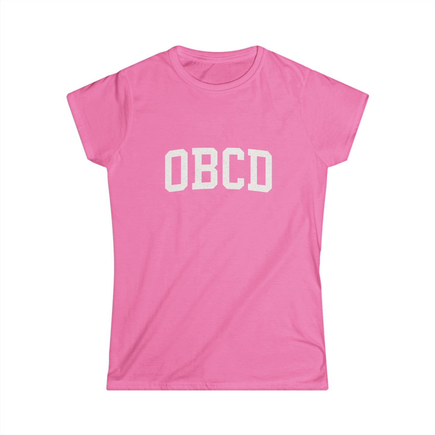 Stylish Women's Softstyle Tee with Minimalist OBBC Design