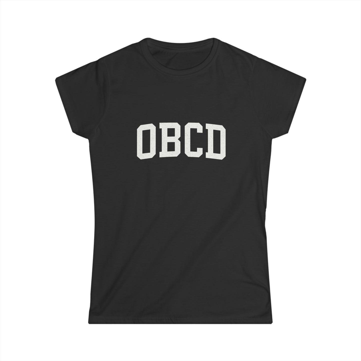 Stylish Women's Softstyle Tee with Minimalist OBBC Design