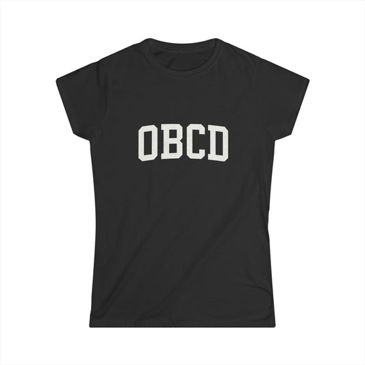 Stylish Women's Softstyle Tee with Minimalist OBBC Design