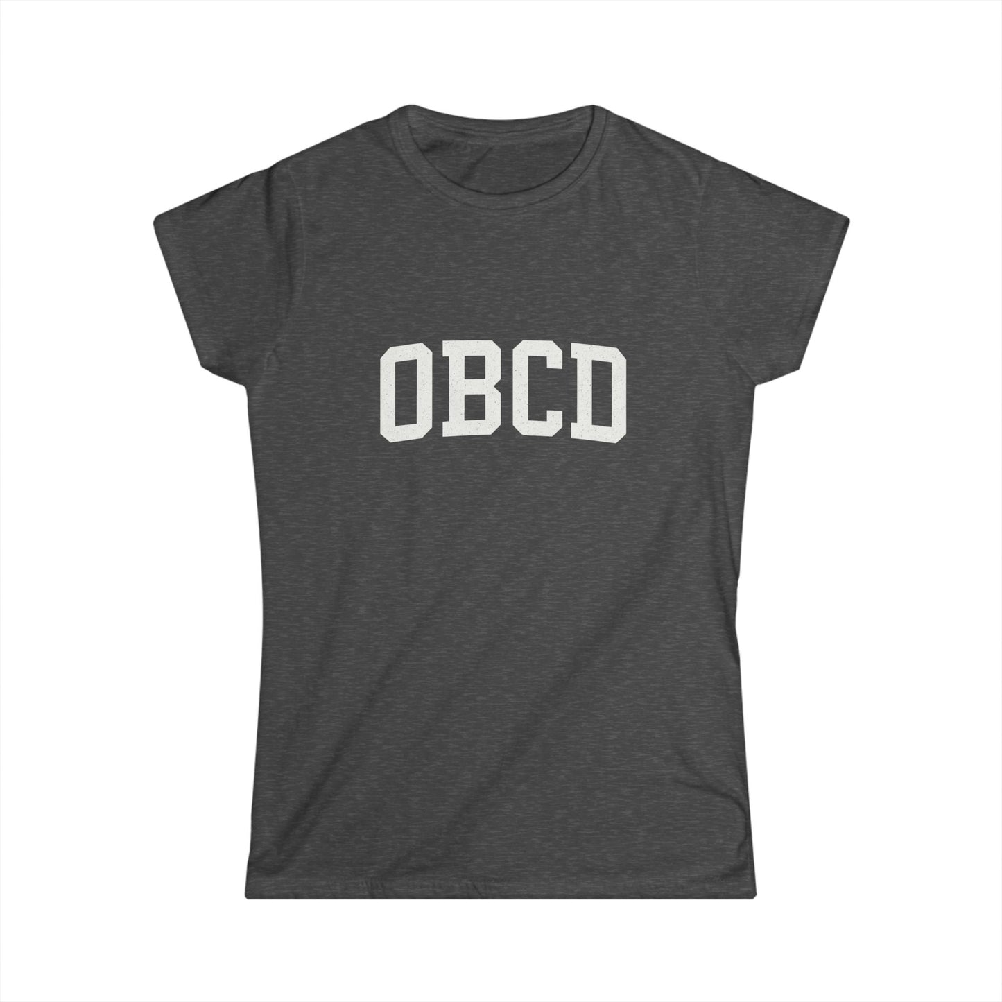 Stylish Women's Softstyle Tee with Minimalist OBBC Design